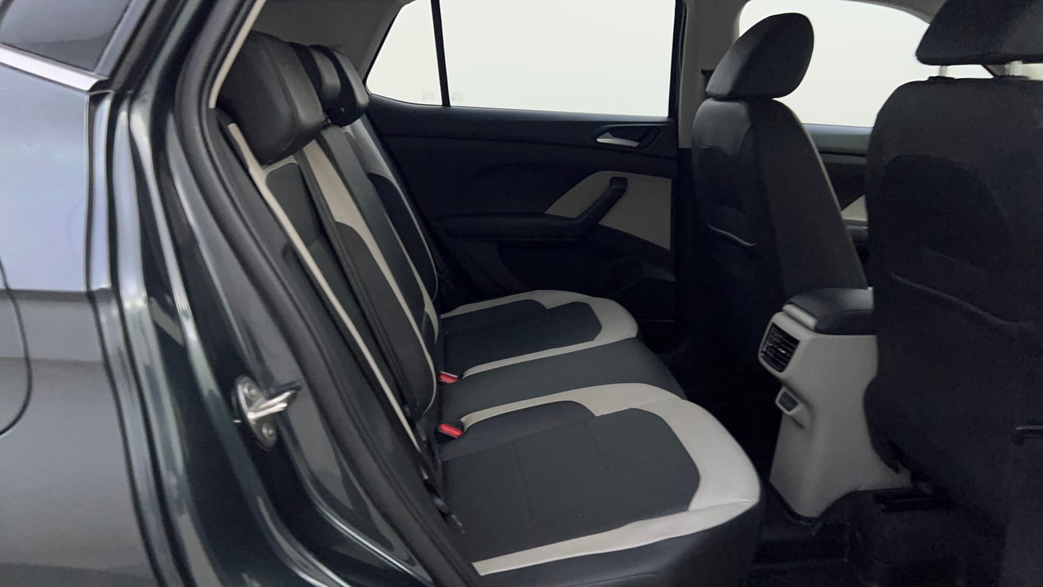 Used 2022 Volkswagen Taigun Topline 1.0 TSI MT Petrol Manual interior RIGHT SIDE REAR DOOR CABIN VIEW