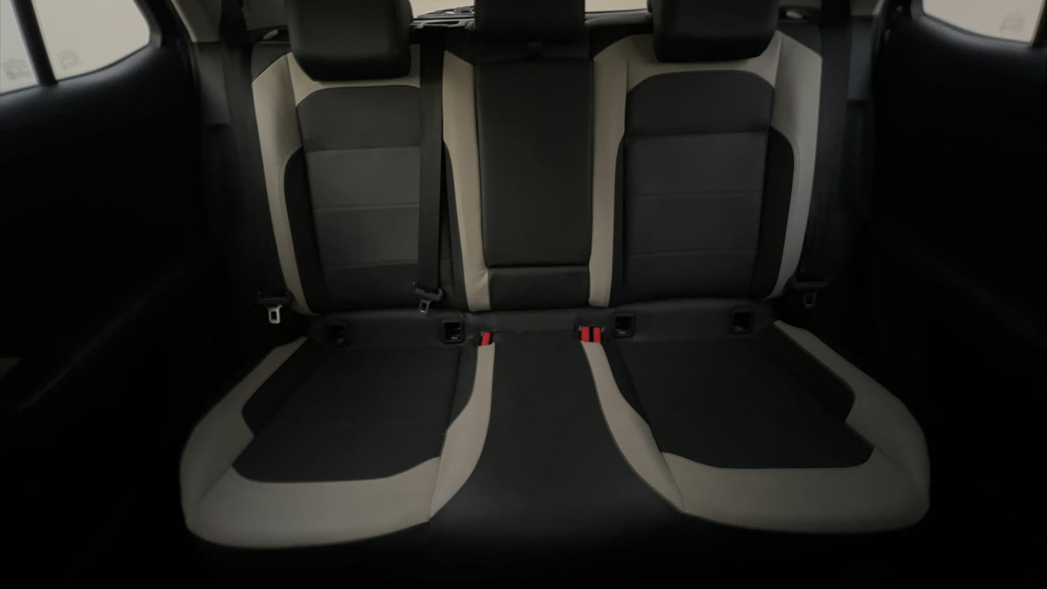 Used 2022 Volkswagen Taigun Topline 1.0 TSI MT Petrol Manual interior REAR SEAT CONDITION VIEW