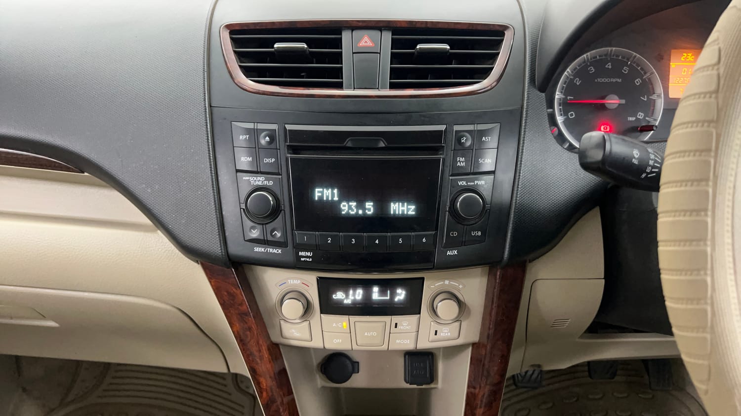 Used 2012 Maruti Suzuki Swift Dzire ZXI Petrol Manual interior MUSIC SYSTEM & AC CONTROL VIEW