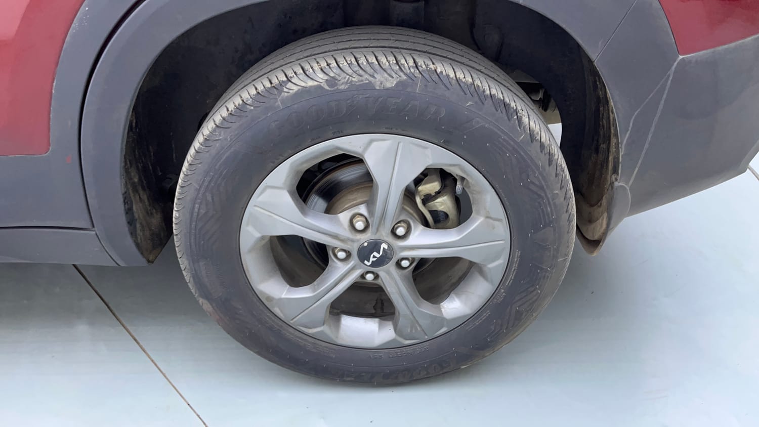 Used 2021 Kia Seltos HTK Plus 1.5 Diesel Diesel Manual tyres LEFT REAR TYRE RIM VIEW