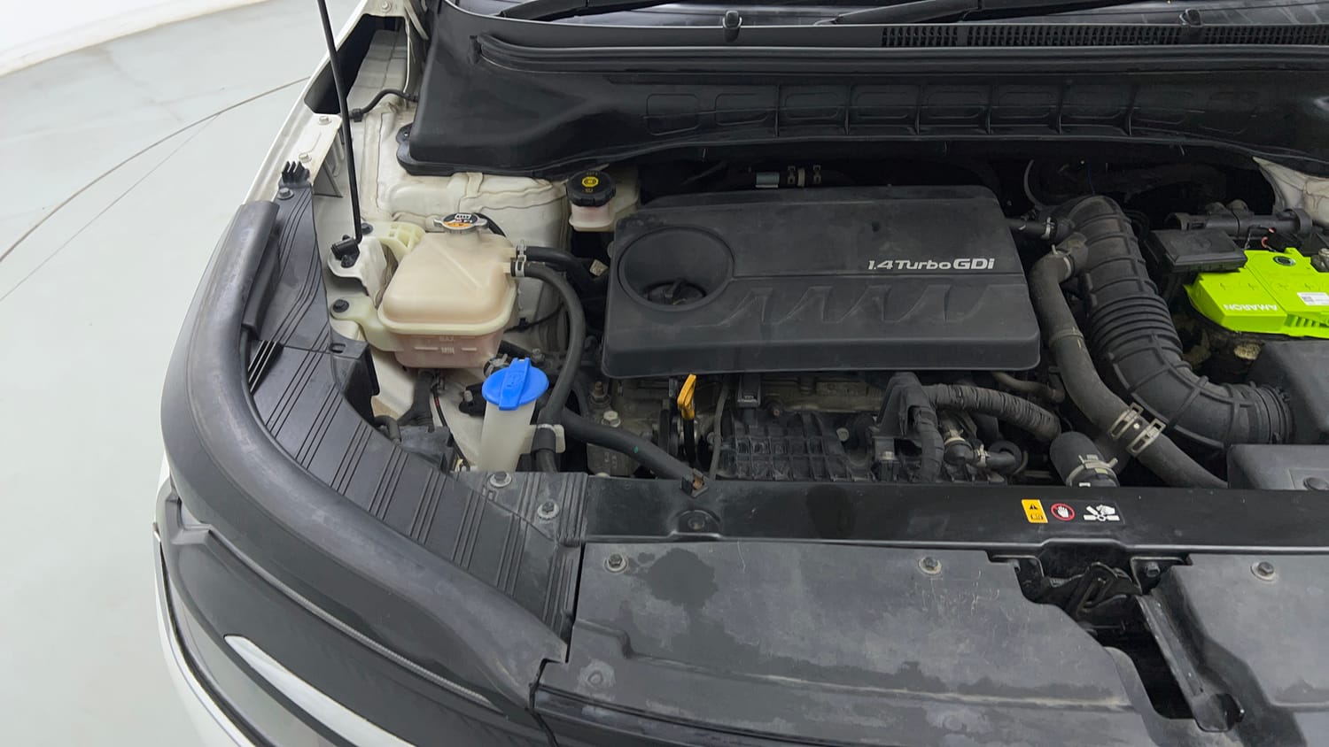 Used 2022 Kia Carens Luxury Plus 1.4 Petrol DCT 7 STR Petrol Automatic engine ENGINE RIGHT SIDE VIEW