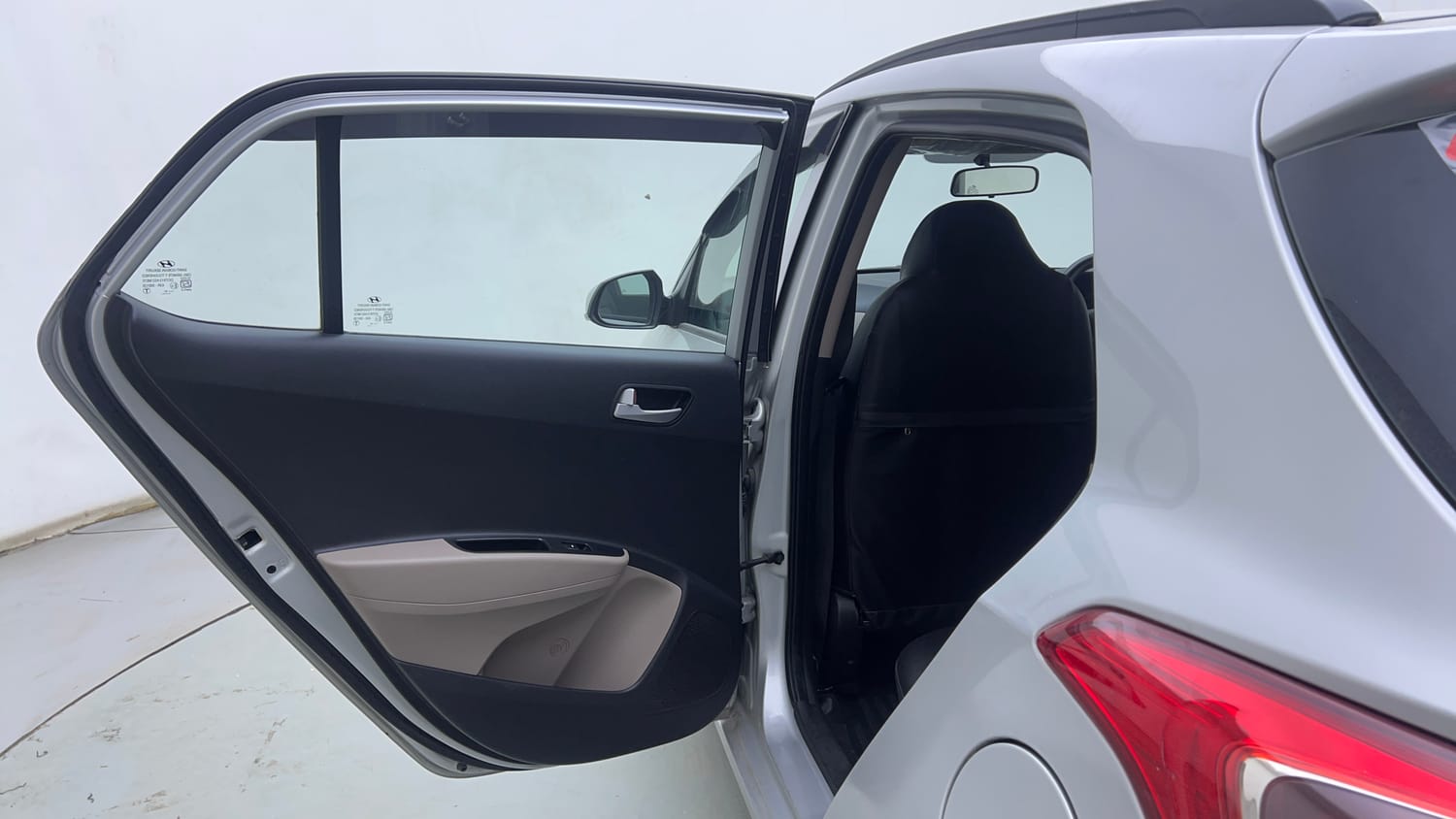 Used 2018 Hyundai Grand i10 Sportz AT 1.2 Kappa VTVT Petrol Automatic interior LEFT REAR DOOR OPEN VIEW
