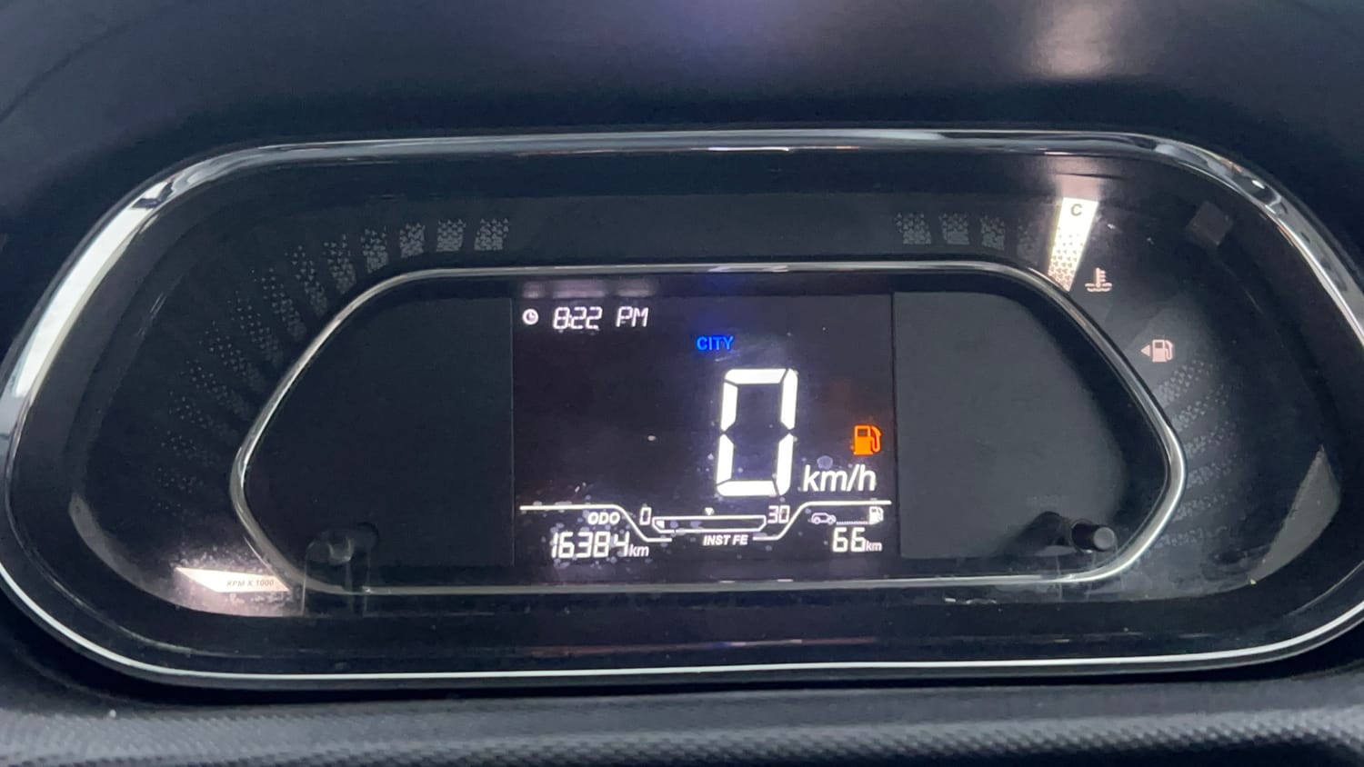 Used 2019 Tata Tiago Revotron XZ Plus Petrol Manual interior CLUSTERMETER VIEW