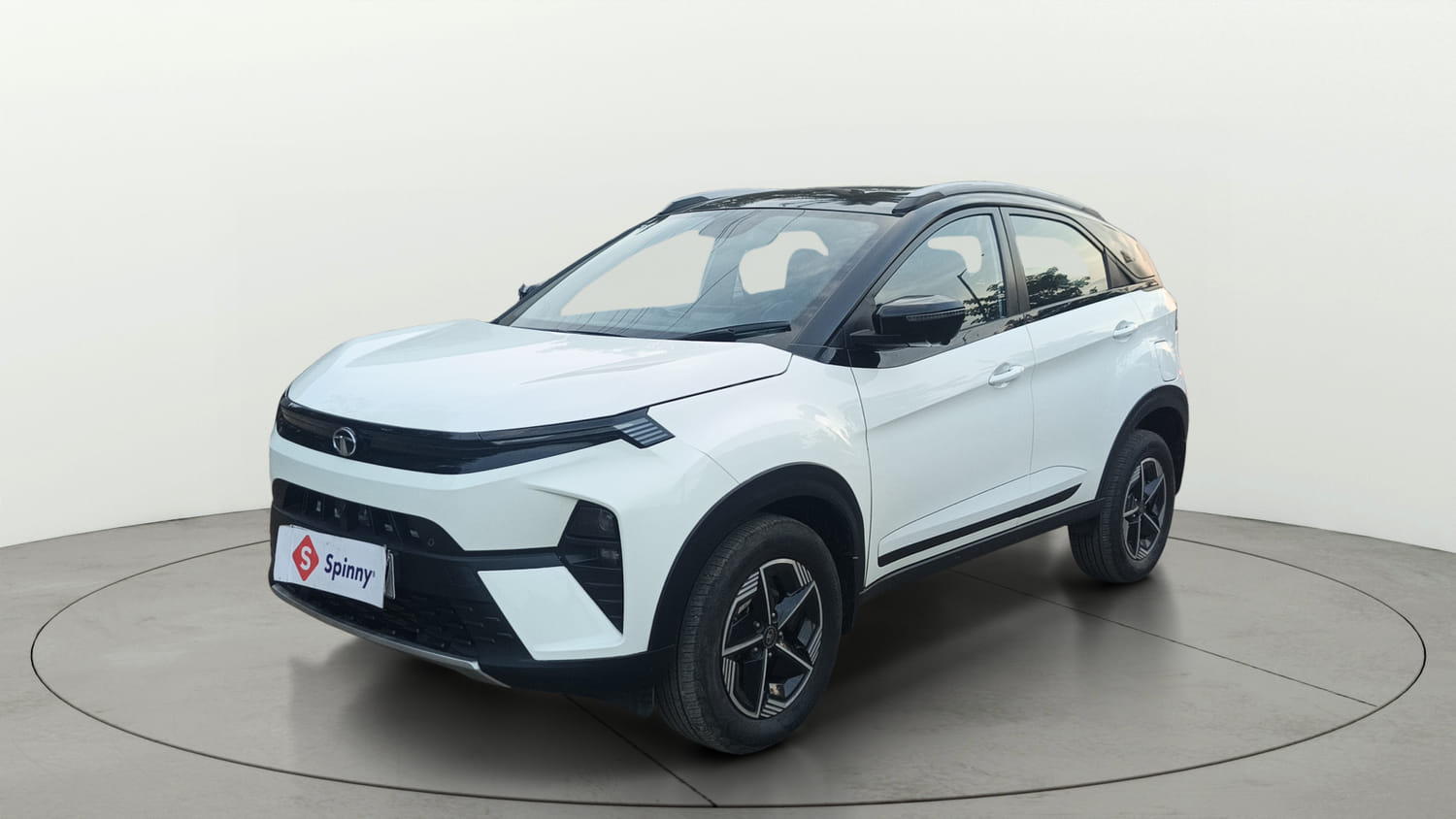 Used 2024 Tata Nexon Fearless Plus S 1.2 Revotron Petrol 7DCA DT Petrol Automatic exterior LEFT FRONT CORNER VIEW