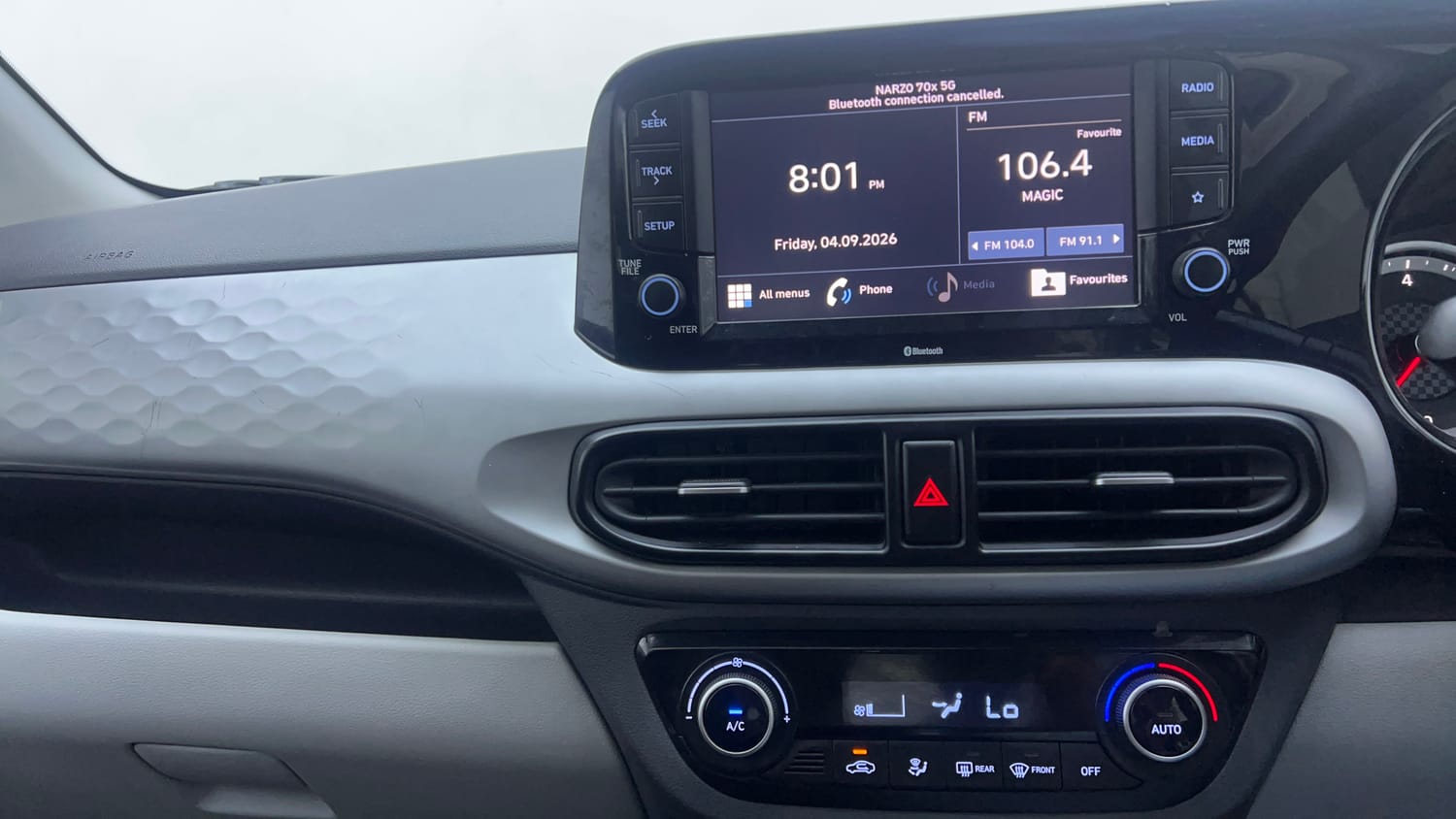 Used 2022 Hyundai Grand i10 Nios Sportz U2 1.2 CRDi Diesel Manual interior MUSIC SYSTEM & AC CONTROL VIEW