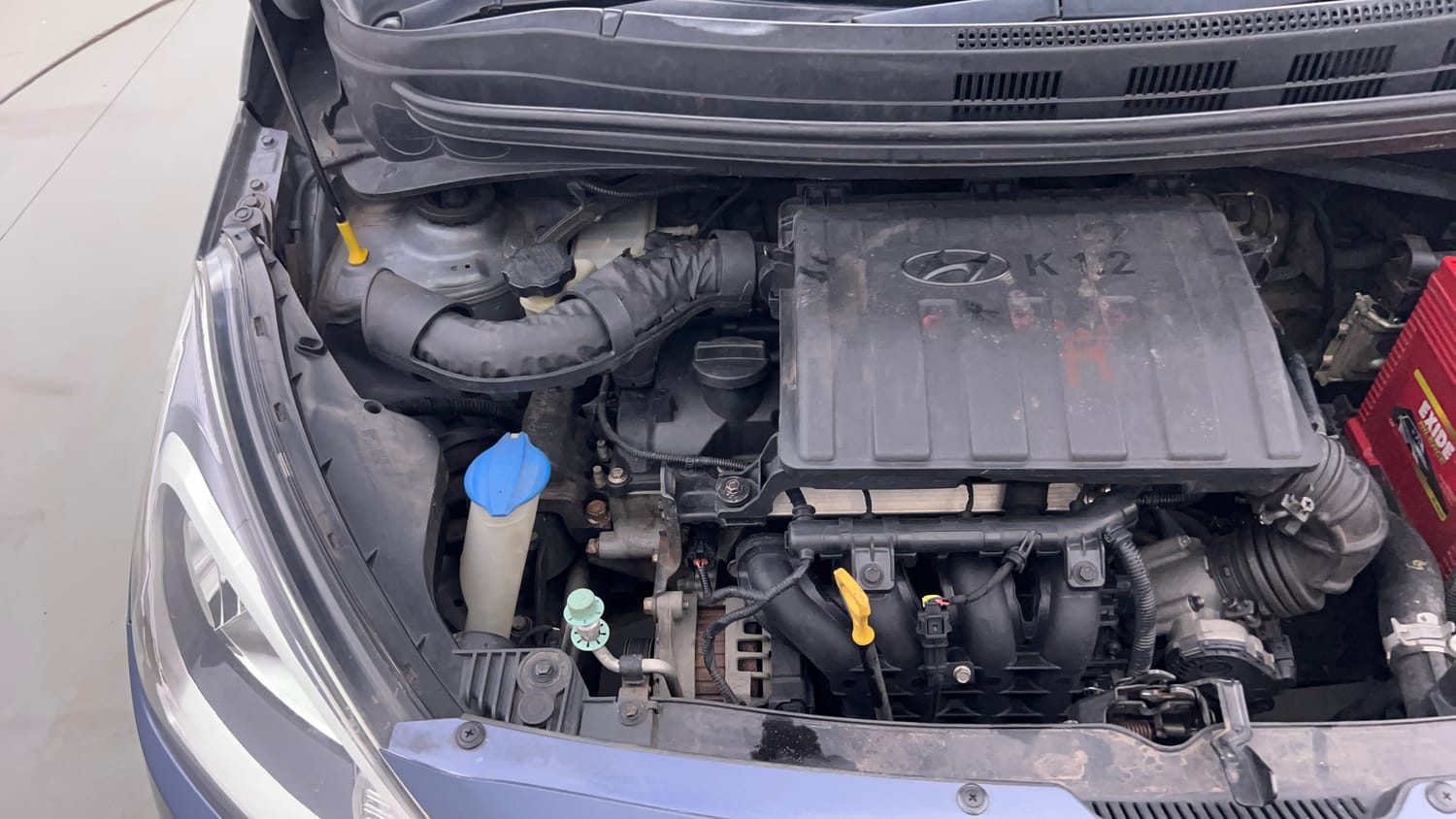 Used 2016 Hyundai Xcent SX 1.2 Petrol Manual engine ENGINE RIGHT SIDE VIEW