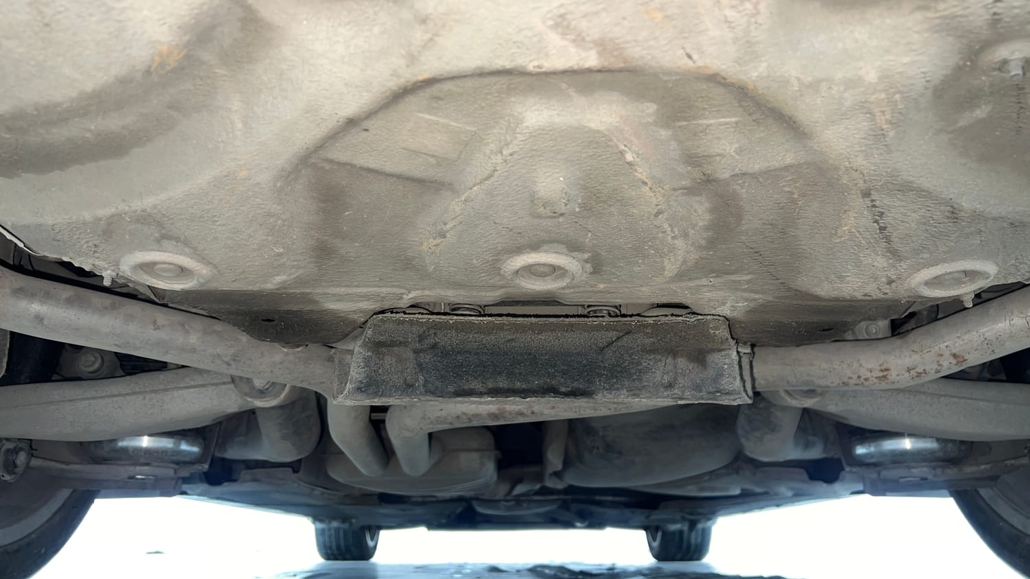 Used 2017 audi A6 35 TFSI S Line Matrix Petrol Automatic extra REAR UNDERBODY VIEW (TAKEN FROM REAR)