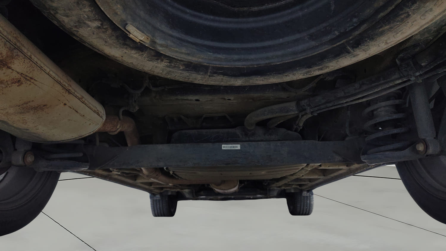 Used 2021 MG Motors Hector Plus Sharp 1.5 Petrol Turbo DCT 6-STR Petrol Automatic extra REAR UNDERBODY VIEW (TAKEN FROM REAR)