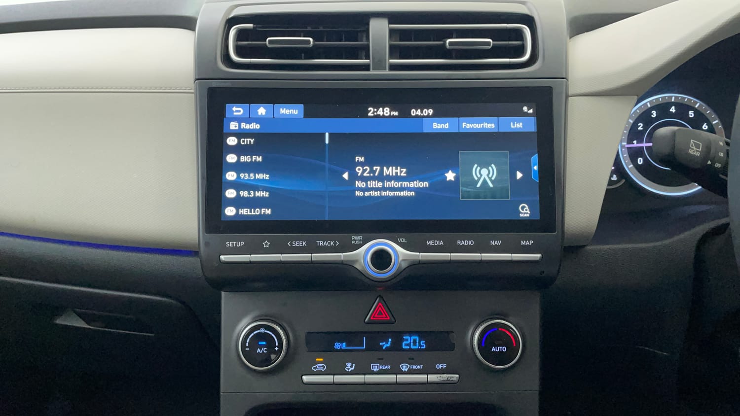 Used 2022 Hyundai Creta SX 1.5 Petrol Petrol Manual interior MUSIC SYSTEM & AC CONTROL VIEW