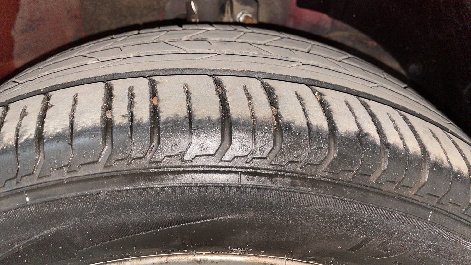 Used 2019 Maruti Suzuki Baleno Alpha 1.2 AT Petrol Automatic tyres RIGHT FRONT TYRE TREAD VIEW