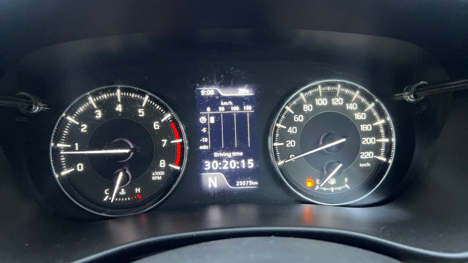 Used 2024 Toyota Glanza G AMT Petrol Automatic interior CLUSTERMETER VIEW