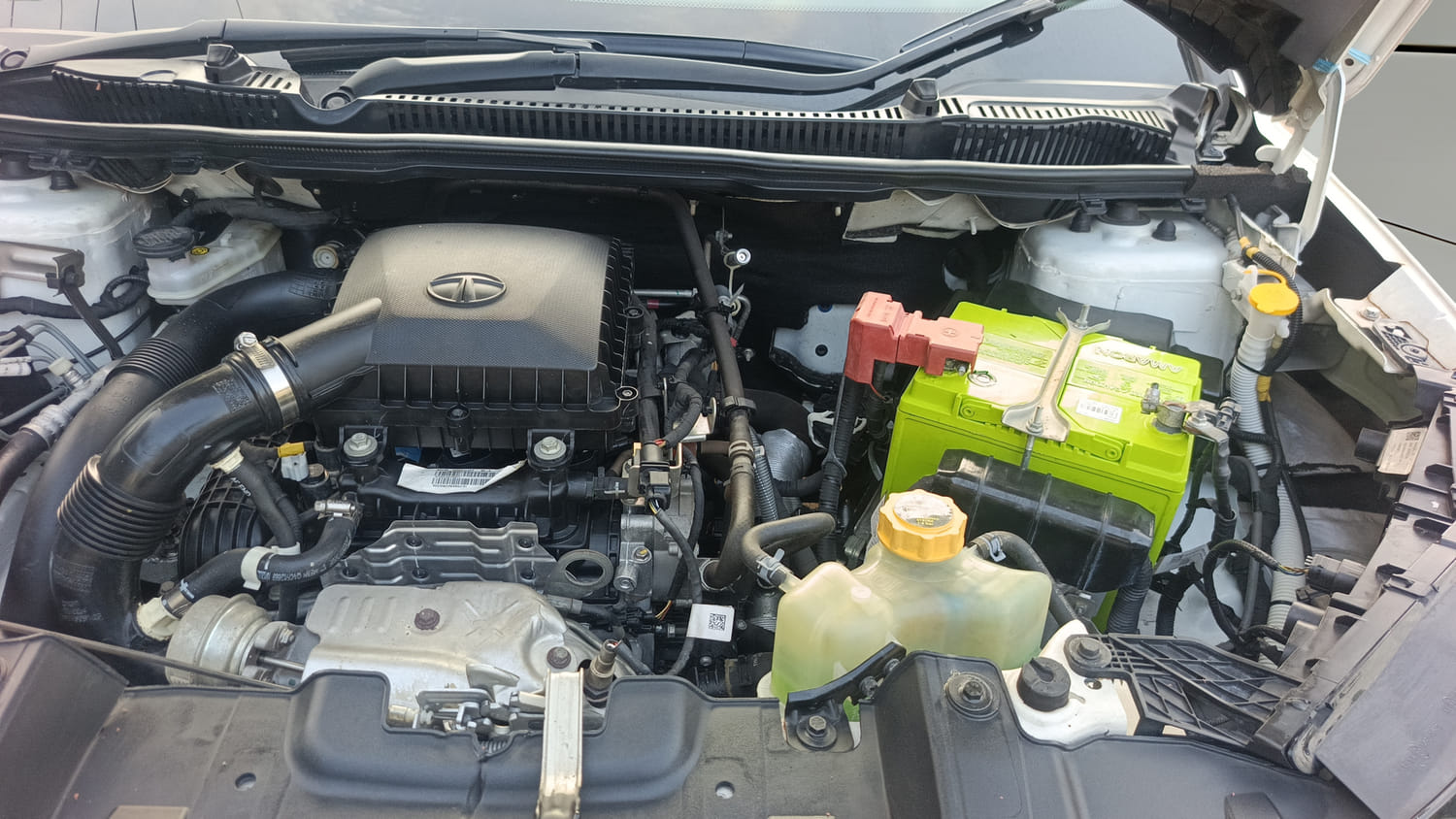 Used 2024 Tata Nexon Fearless Plus S 1.2 Revotron Petrol 7DCA DT Petrol Automatic engine ENGINE LEFT SIDE VIEW