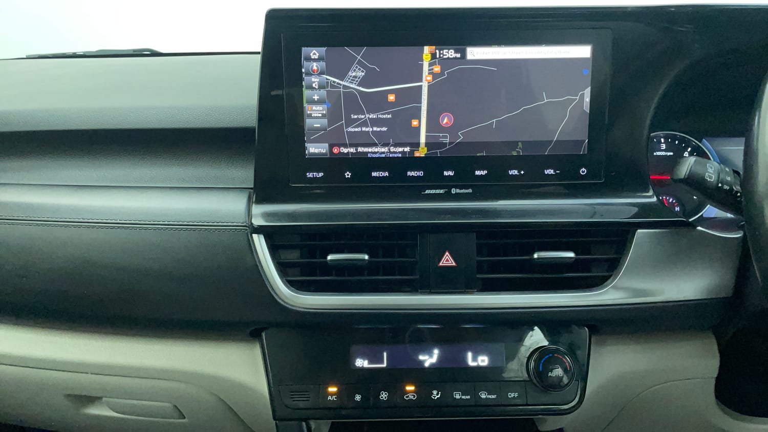 Used 2019 Kia Seltos HTX Plus 1.5 Diesel Diesel Manual interior MUSIC SYSTEM & AC CONTROL VIEW