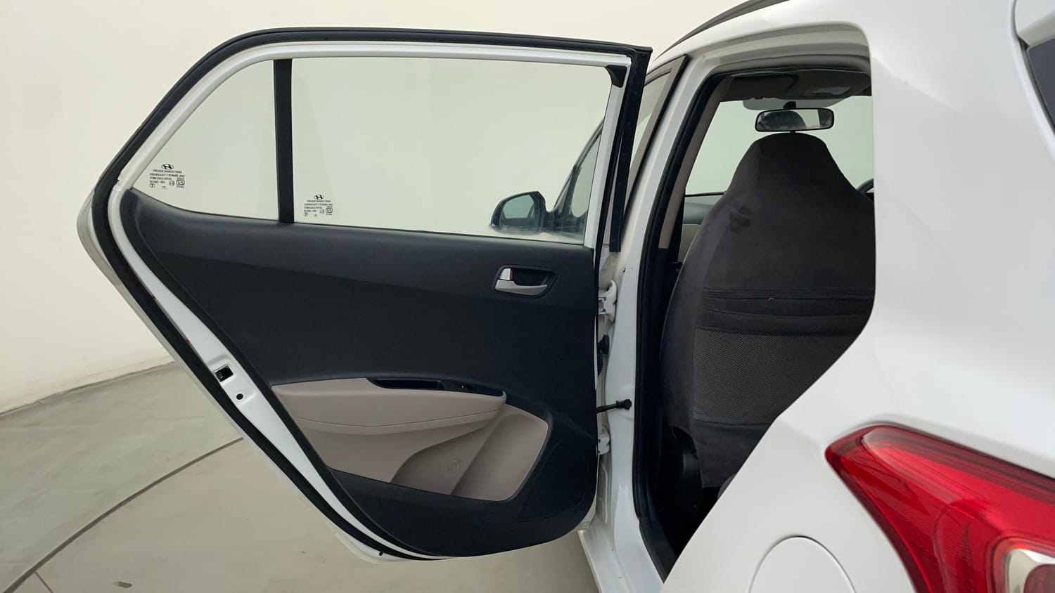 Used 2014 Hyundai Grand i10 Sportz 1.2 Kappa VTVT Petrol Manual interior LEFT REAR DOOR OPEN VIEW