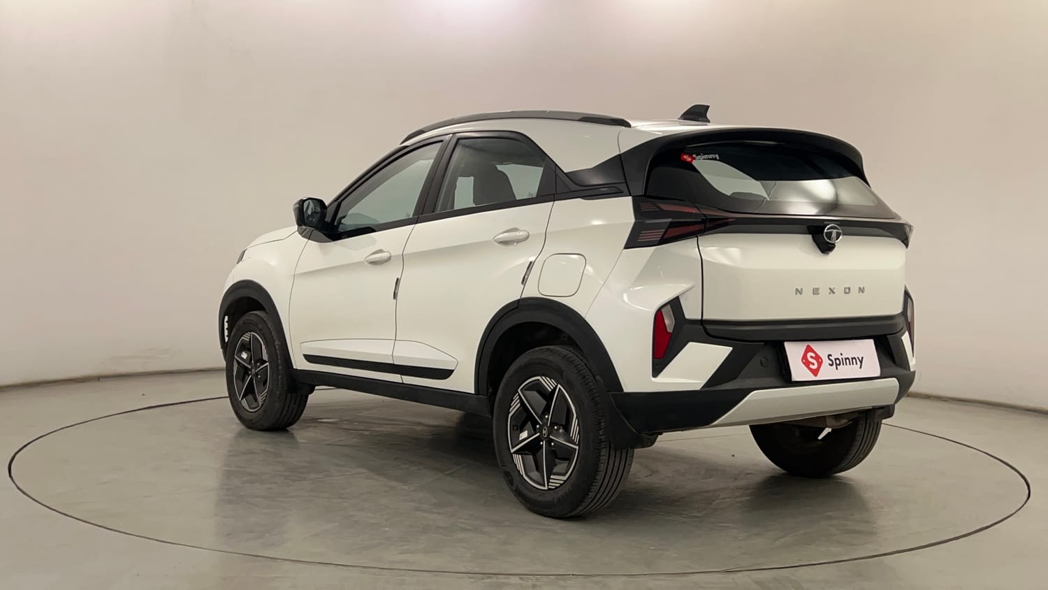 Used 2023 Tata Nexon Creative Plus S 1.2 Revotron Petrol 6AMT Petrol Automatic exterior LEFT REAR CORNER VIEW