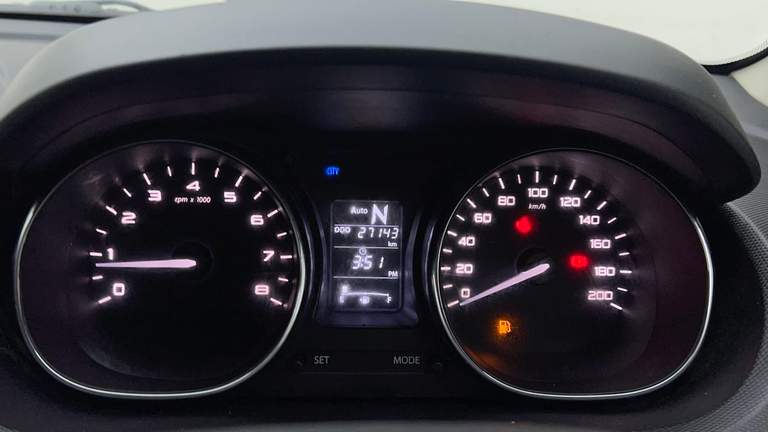 Used 2020 Tata Tiago Revotron XZA Petrol Automatic interior CLUSTERMETER VIEW