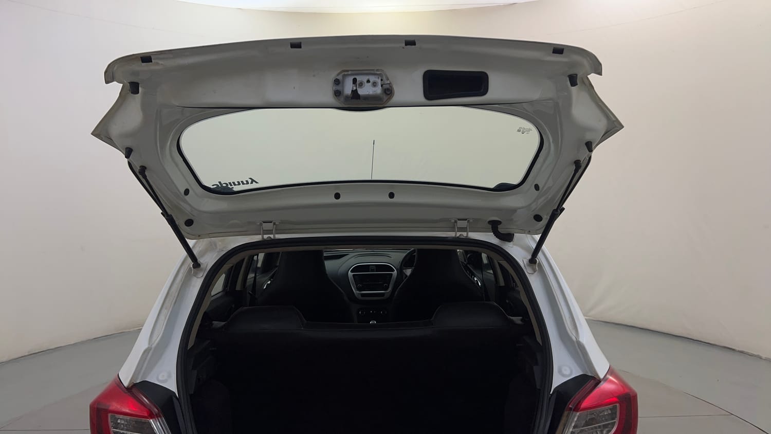 Used 2016 Tata Tiago Revotron XT Petrol Manual interior DICKY DOOR OPEN VIEW