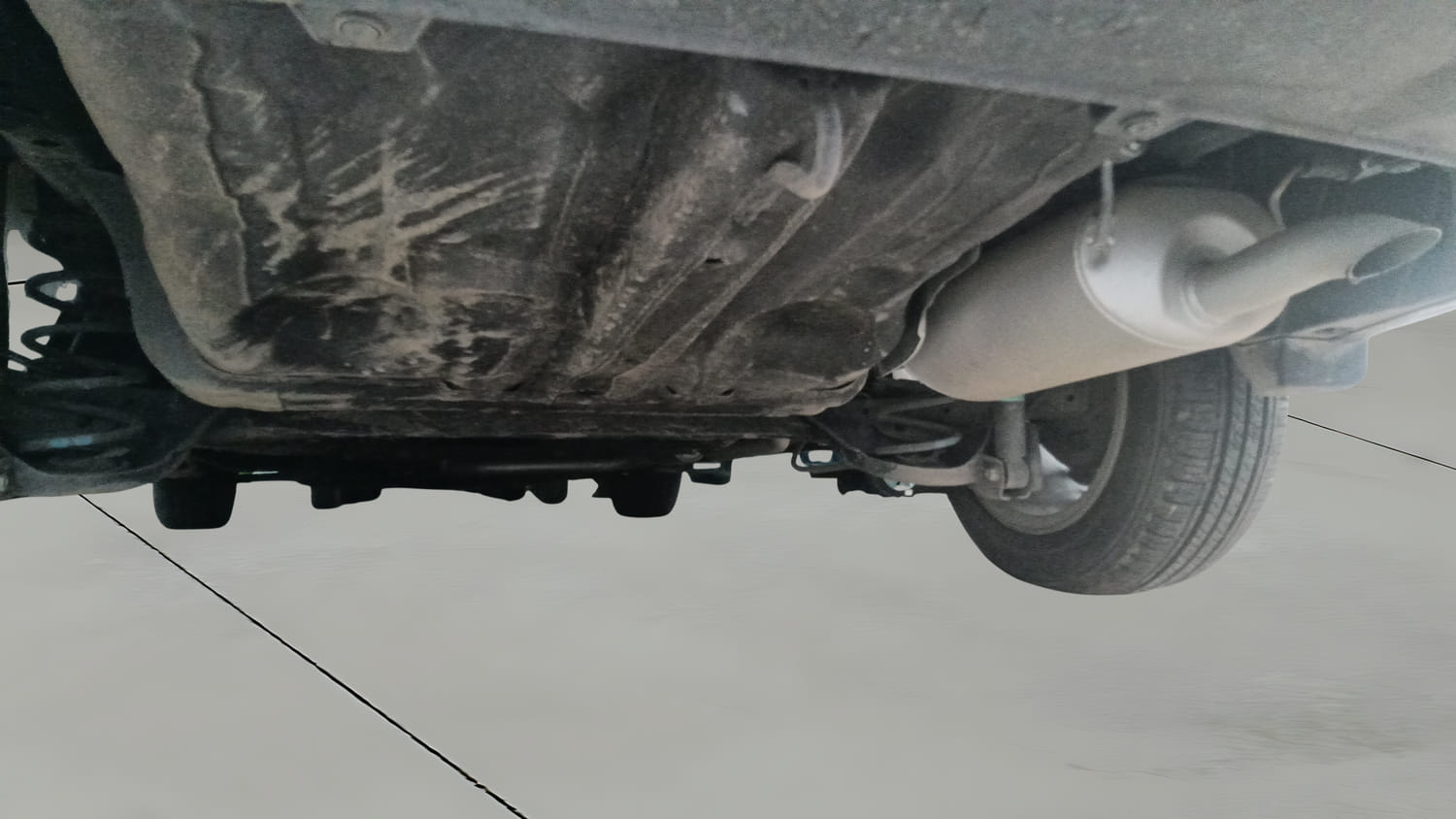 Used 2024 Honda City V Petrol CVT Petrol Automatic extra REAR RIGHT UNDERBODY VIEW