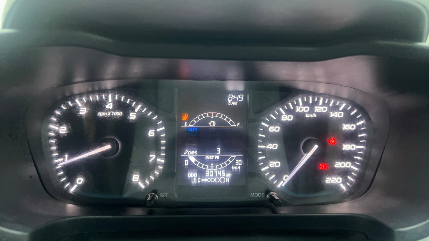 Used 2023 Tata Altroz XM Petrol Petrol Manual interior CLUSTERMETER VIEW