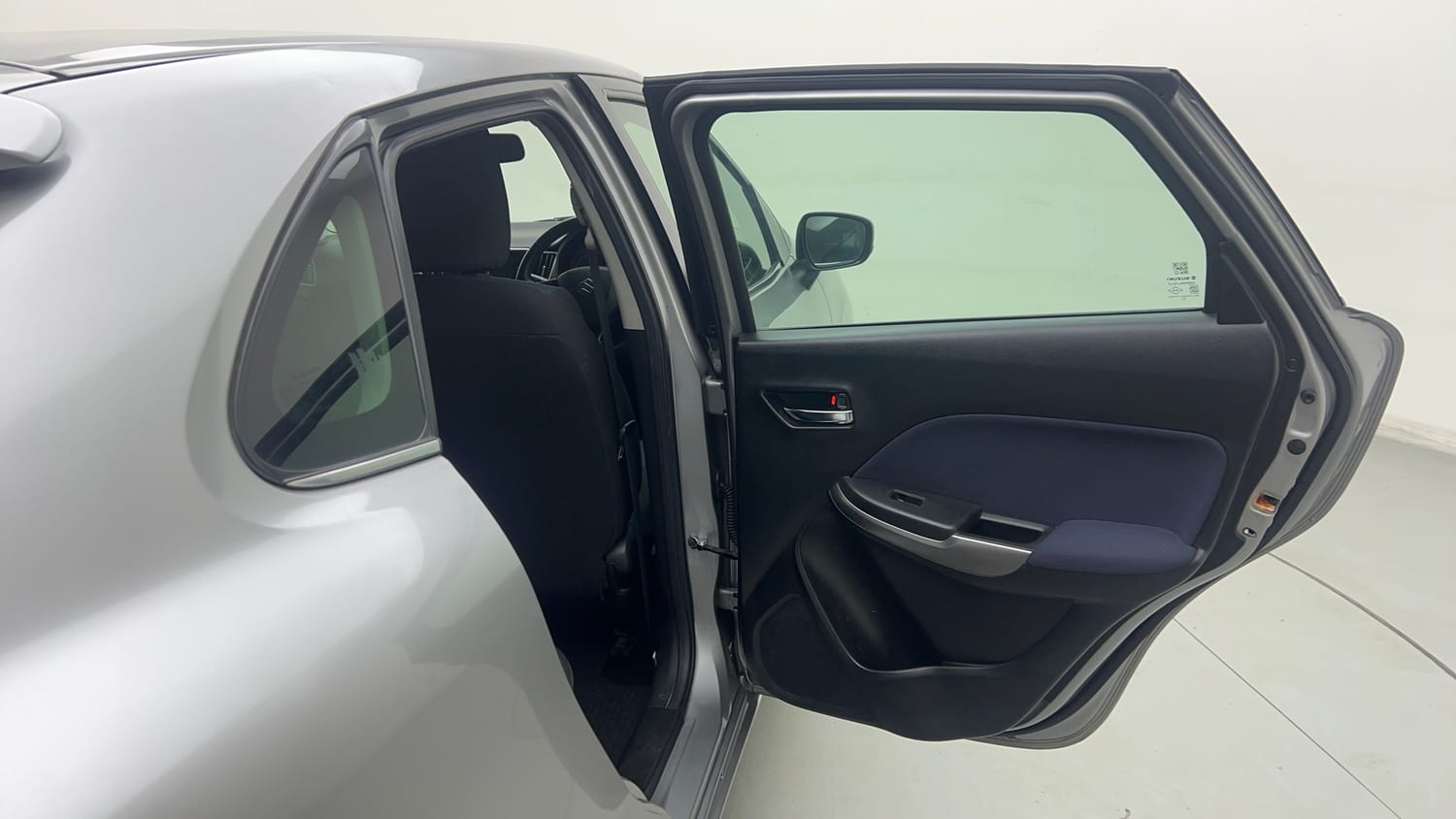 Used 2019 Maruti Suzuki Baleno Alpha Petrol Manual interior RIGHT REAR DOOR OPEN VIEW