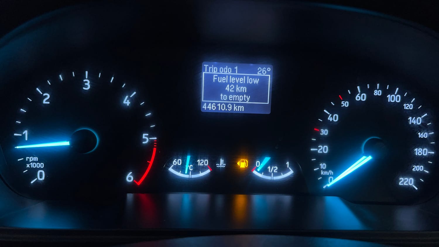 Used 2018 Ford EcoSport Titanium 1.5L TDCi Diesel Manual interior CLUSTERMETER VIEW