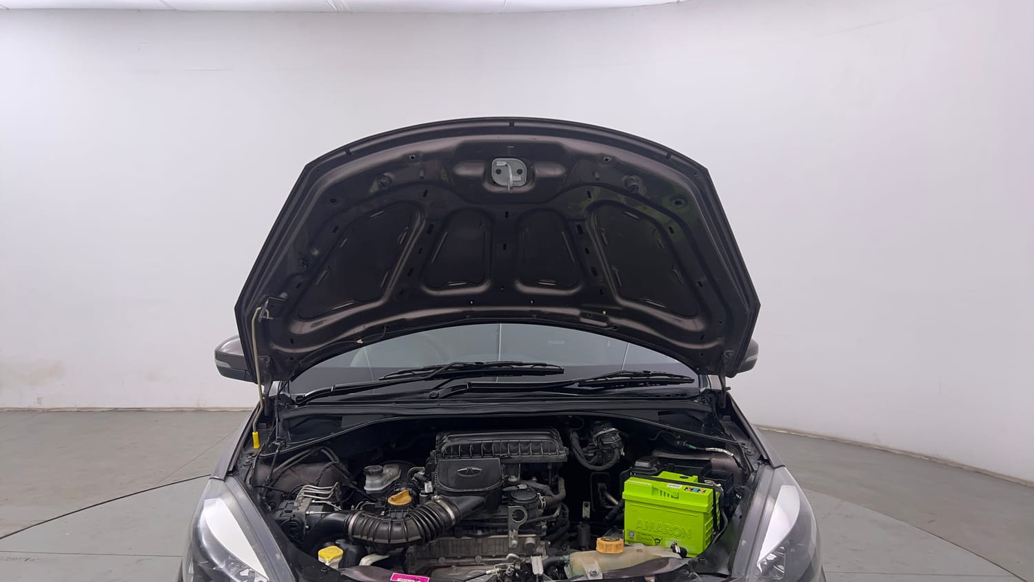 Used 2019 Tata Tiago Revotron XZ Plus Petrol Manual engine ENGINE & BONNET OPEN FRONT VIEW
