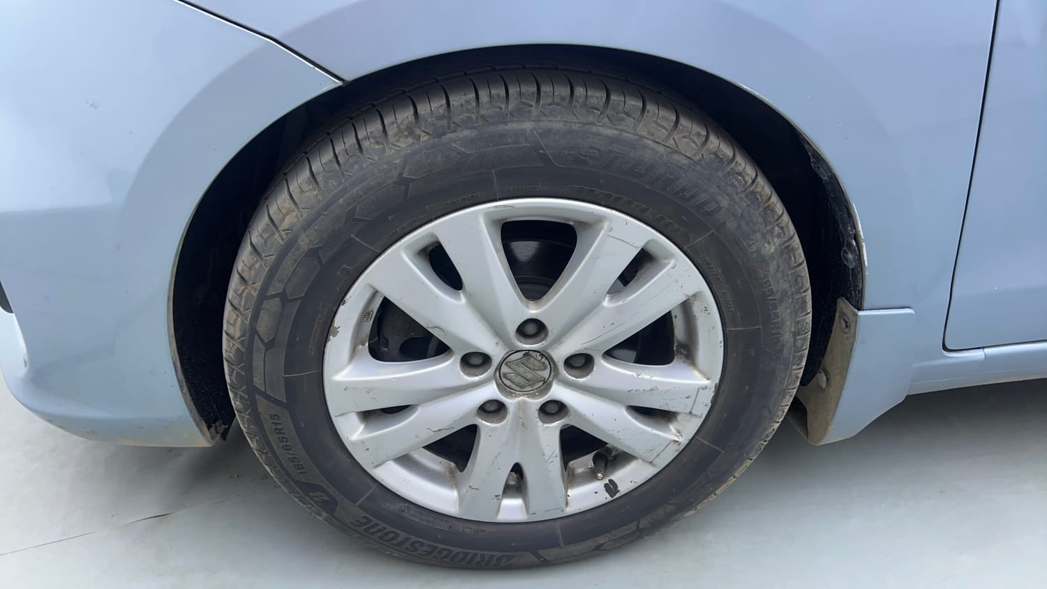 Used 2016 Maruti Suzuki Ertiga ZDI + SHVS Diesel Manual tyres LEFT FRONT TYRE RIM VIEW