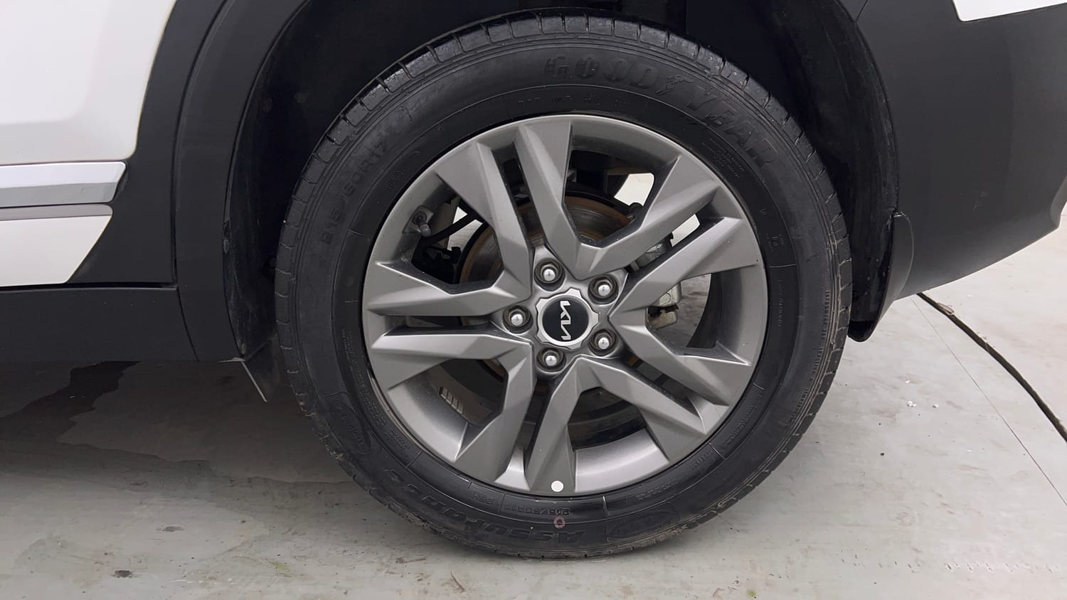 Used 2023 Kia Seltos HTX Plus 1.5 Diesel Diesel Manual tyres LEFT REAR TYRE RIM VIEW