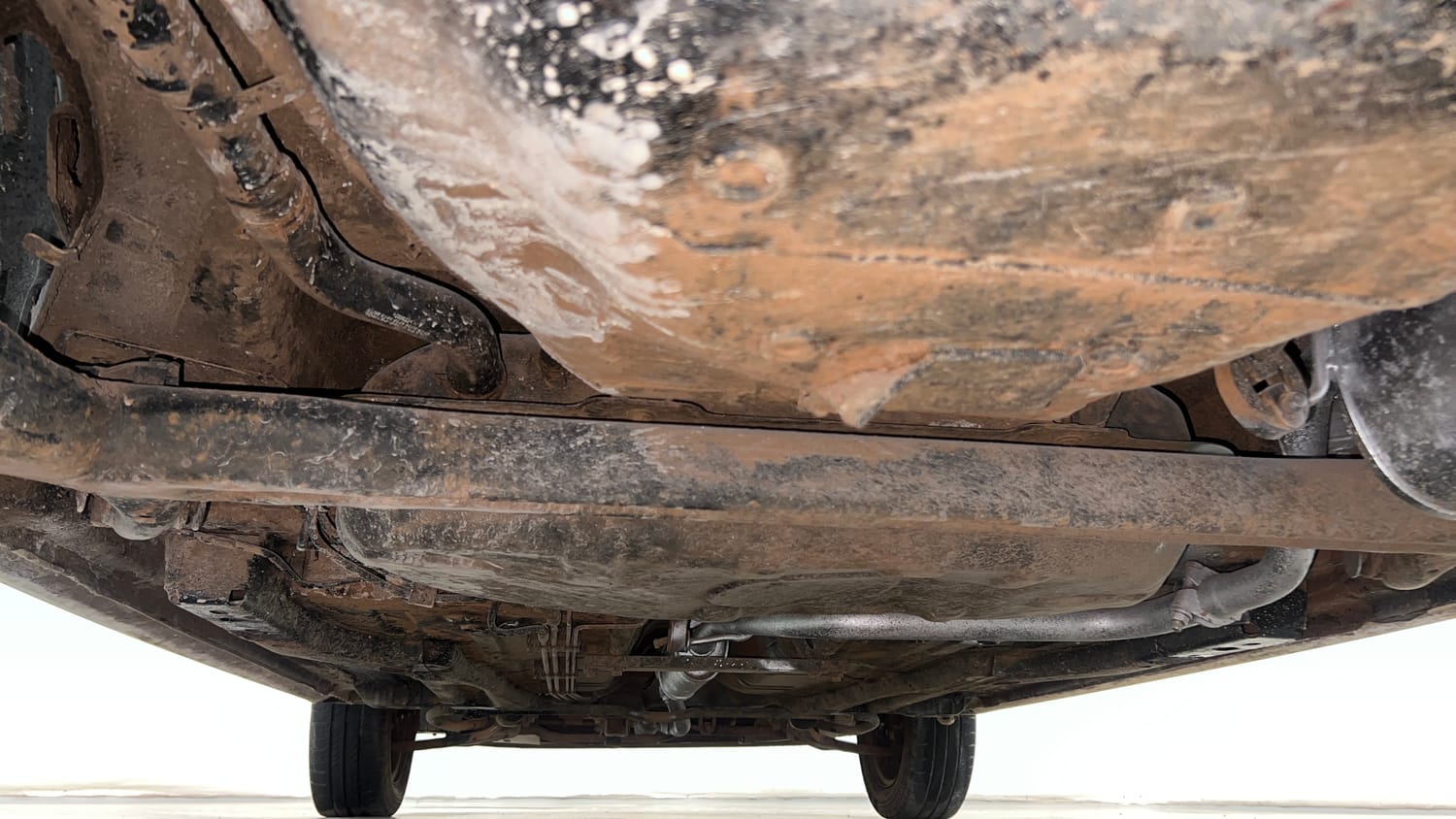 Used 2016 Tata Tiago Revotron XT Petrol Manual extra REAR UNDERBODY VIEW (TAKEN FROM REAR)