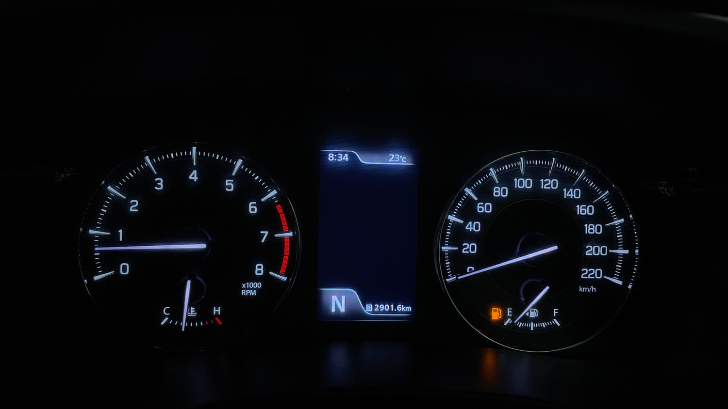 Used 2024 Toyota Glanza V AMT Petrol Automatic interior CLUSTERMETER VIEW