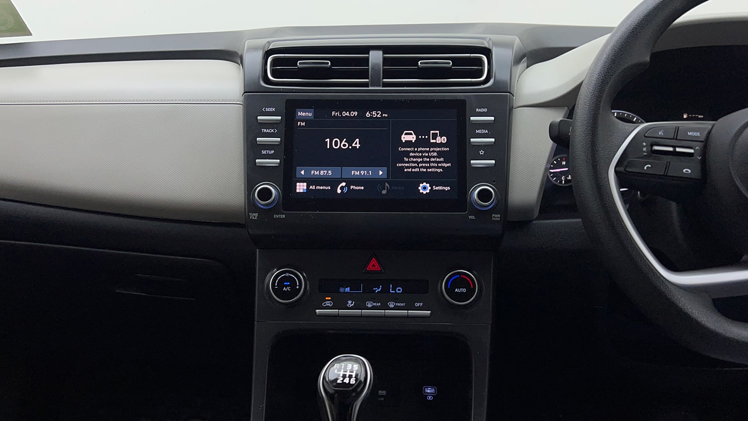 Used 2021 Hyundai Creta S 1.5 Petrol Petrol Manual interior MUSIC SYSTEM & AC CONTROL VIEW