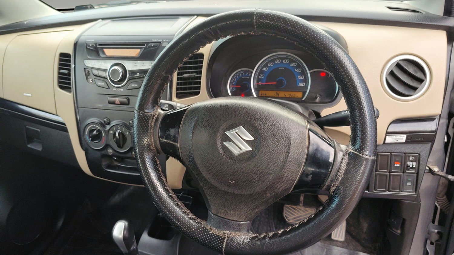 Used 2017 Maruti Suzuki Wagon R 1.0 VXI AMT Petrol Automatic interior STEERING VIEW