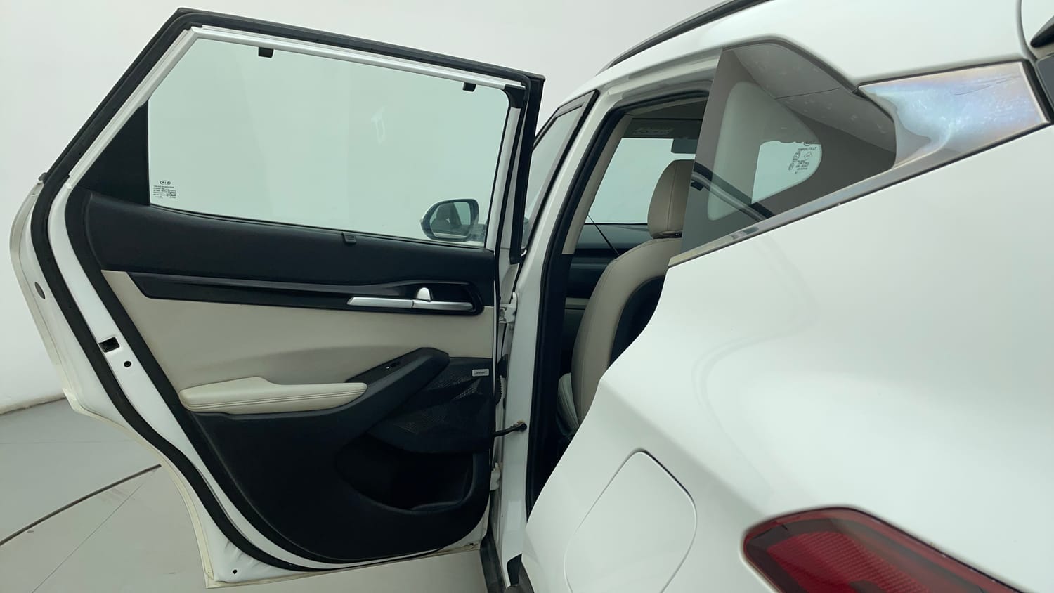 Used 2019 Kia Seltos HTX Plus 1.5 Diesel Diesel Manual interior LEFT REAR DOOR OPEN VIEW