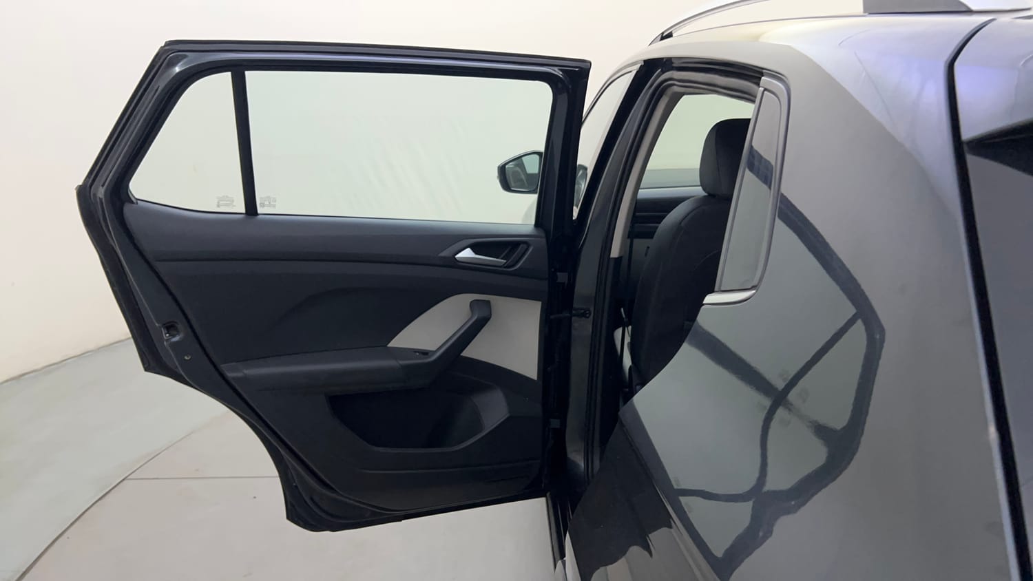 Used 2022 Volkswagen Taigun Topline 1.0 TSI MT Petrol Manual interior LEFT REAR DOOR OPEN VIEW