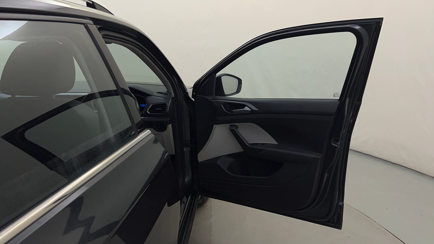Used 2022 Volkswagen Taigun Topline 1.0 TSI MT Petrol Manual interior RIGHT FRONT DOOR OPEN VIEW