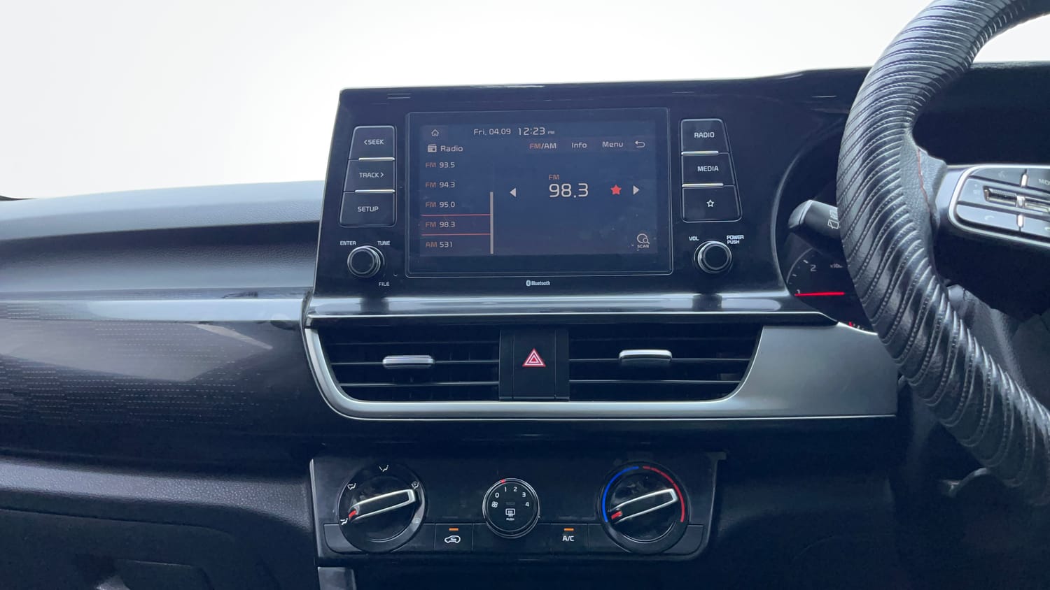 Used 2021 Kia Seltos HTK Plus 1.5 Diesel Diesel Manual interior MUSIC SYSTEM & AC CONTROL VIEW