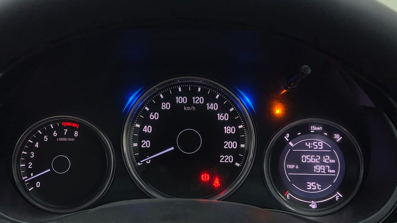 Used 2018 Honda City V Petrol Petrol Manual interior CLUSTERMETER VIEW