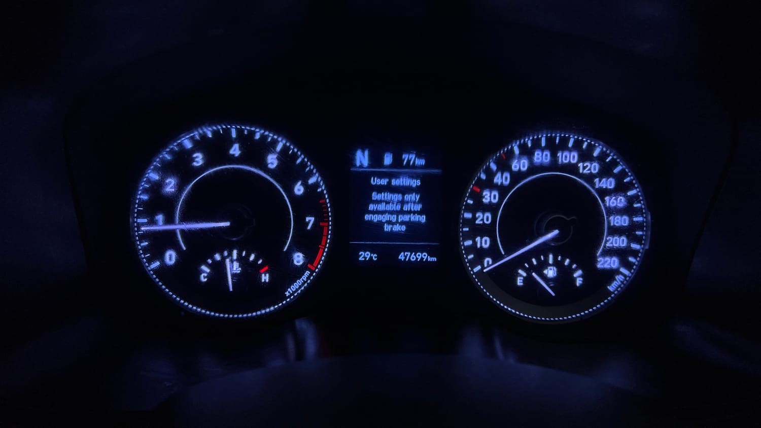 Used 2021 Hyundai Venue SX 1.0 Turbo iMT Petrol Manual interior CLUSTERMETER VIEW