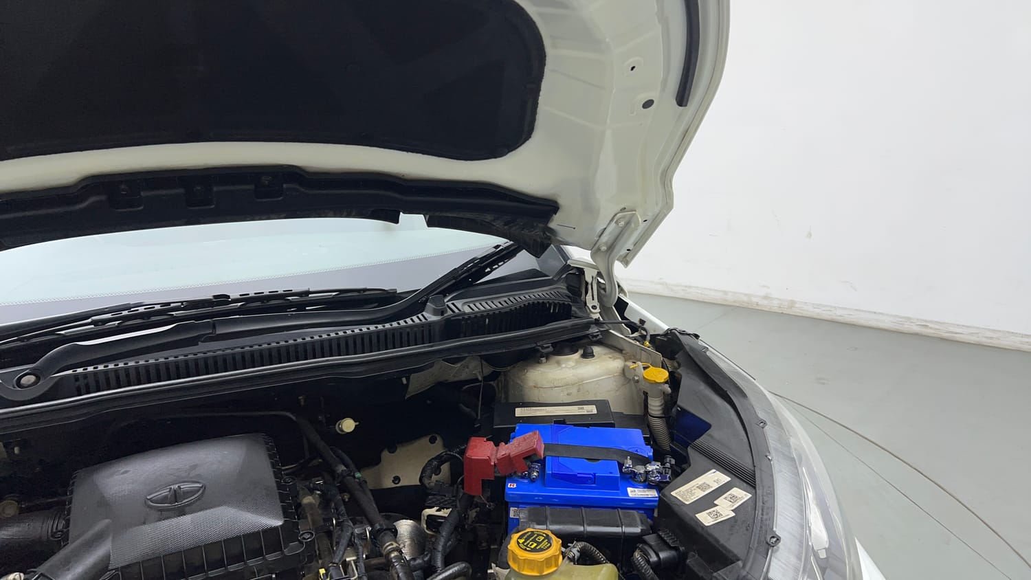 Used 2022 Tata Nexon XZ Plus (HS) Petrol Manual engine ENGINE LEFT SIDE HINGE & APRON VIEW