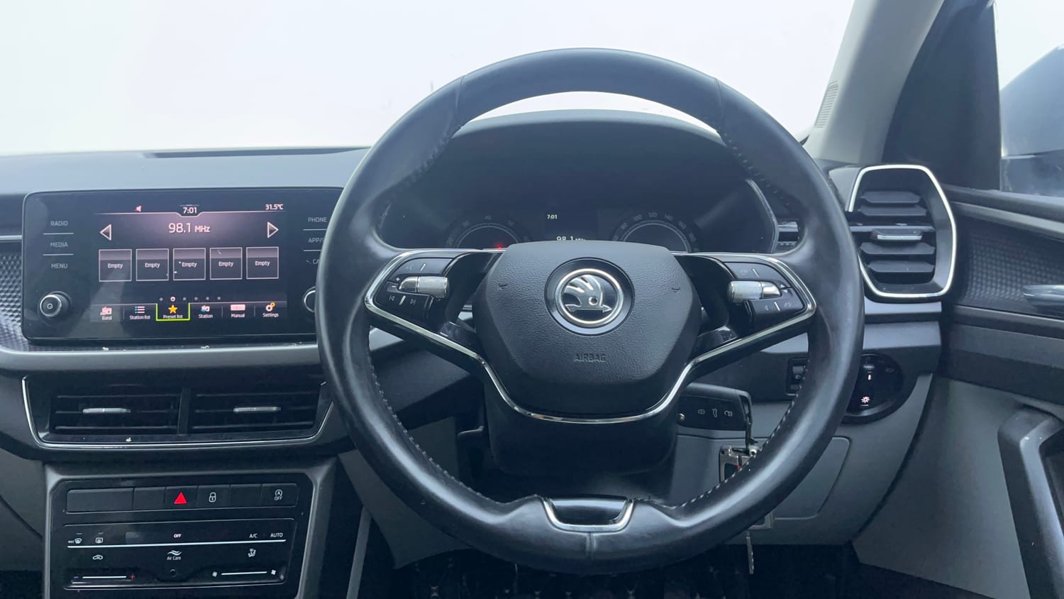 Used 2023 Skoda Kushaq Ambition 1.0L TSI MT Petrol Manual interior STEERING VIEW
