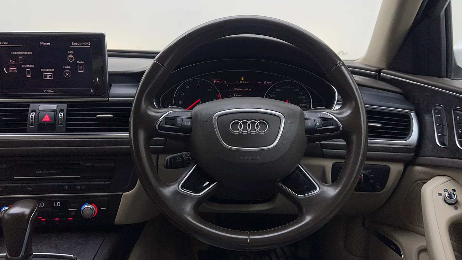 Used 2017 audi A6 35 TFSI S Line Matrix Petrol Automatic interior STEERING VIEW