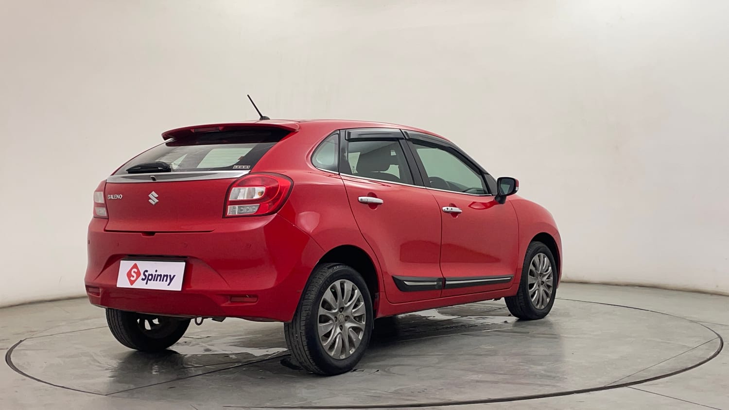 Used 2019 Maruti Suzuki Baleno Alpha 1.2 AT Petrol Automatic exterior RIGHT REAR CORNER VIEW