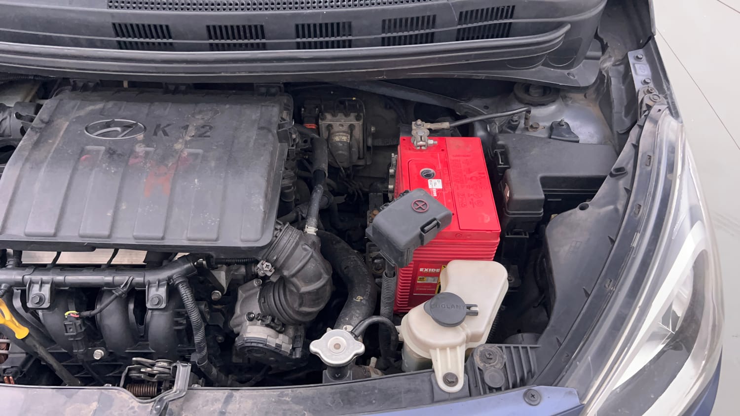 Used 2016 Hyundai Xcent SX 1.2 Petrol Manual engine ENGINE LEFT SIDE VIEW