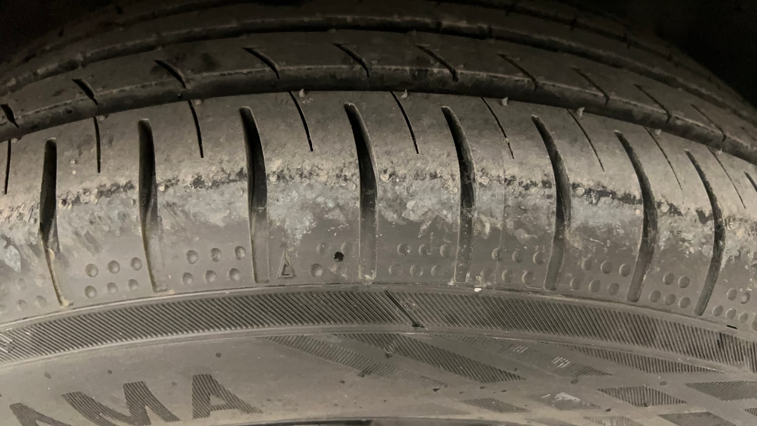 Used 2021 Tata Nexon XZ Plus (O) Petrol Manual tyres RIGHT FRONT TYRE TREAD VIEW