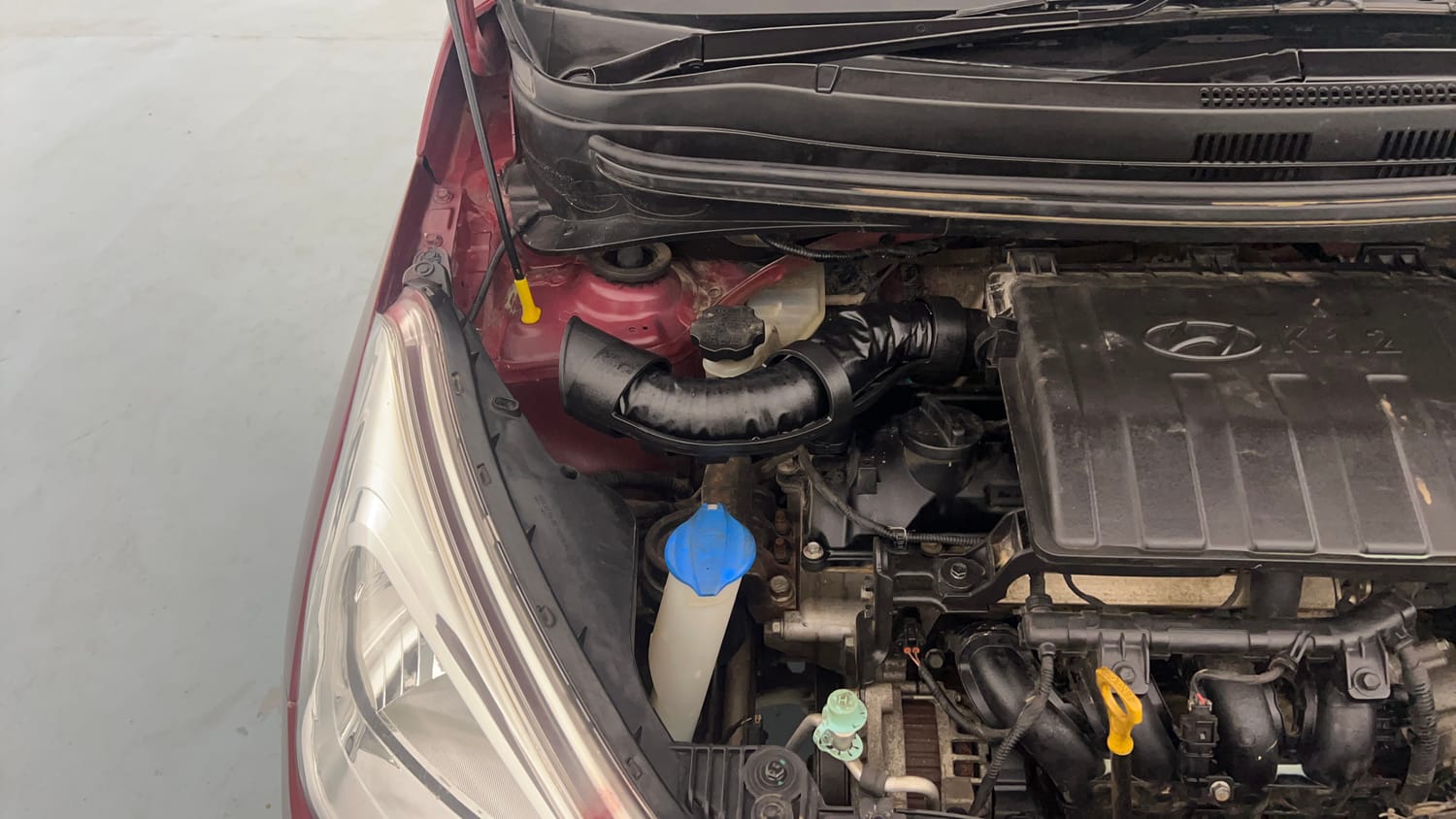 Used 2016 Hyundai Grand i10 Asta 1.2 Kappa VTVT (O) Petrol Manual engine ENGINE RIGHT SIDE VIEW