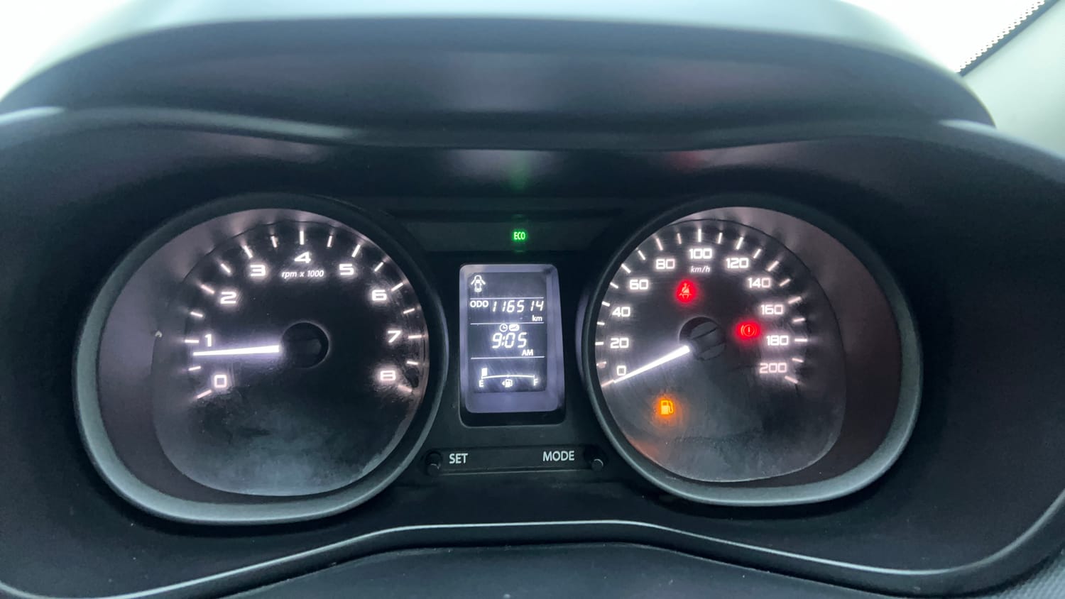 Used 2018 Tata Nexon XM Petrol Manual interior CLUSTERMETER VIEW