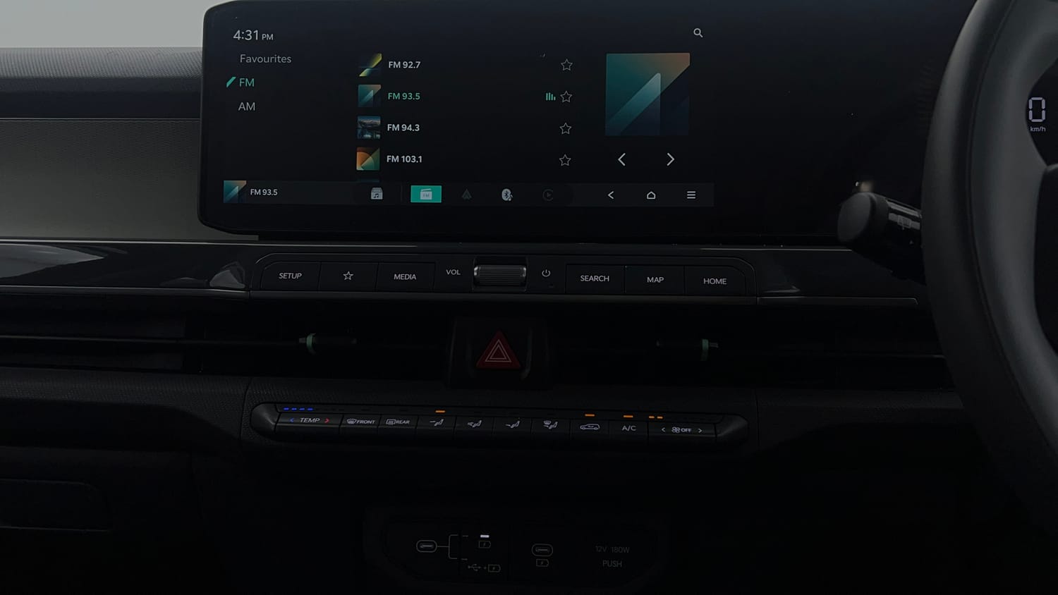 Used 2025 Kia Syros HTX 1.5 Diesel 6MT Diesel Manual interior MUSIC SYSTEM & AC CONTROL VIEW