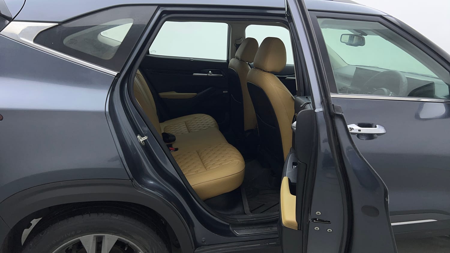 Used 2022 Kia Seltos HTX Plus 1.5 Diesel Diesel Manual interior RIGHT SIDE REAR DOOR CABIN VIEW