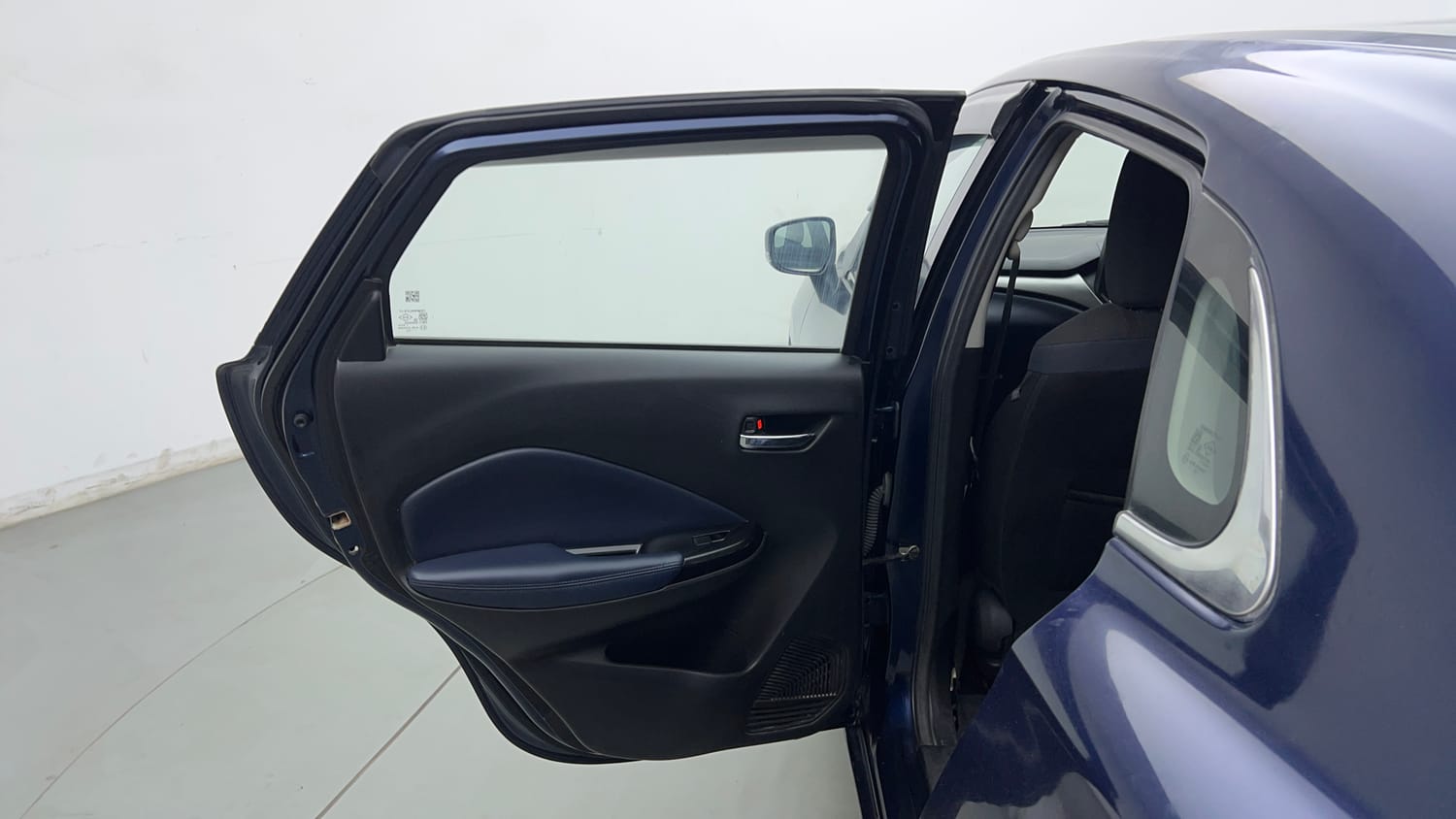 Used 2022 Maruti Suzuki Baleno Zeta MT Petrol Manual interior LEFT REAR DOOR OPEN VIEW