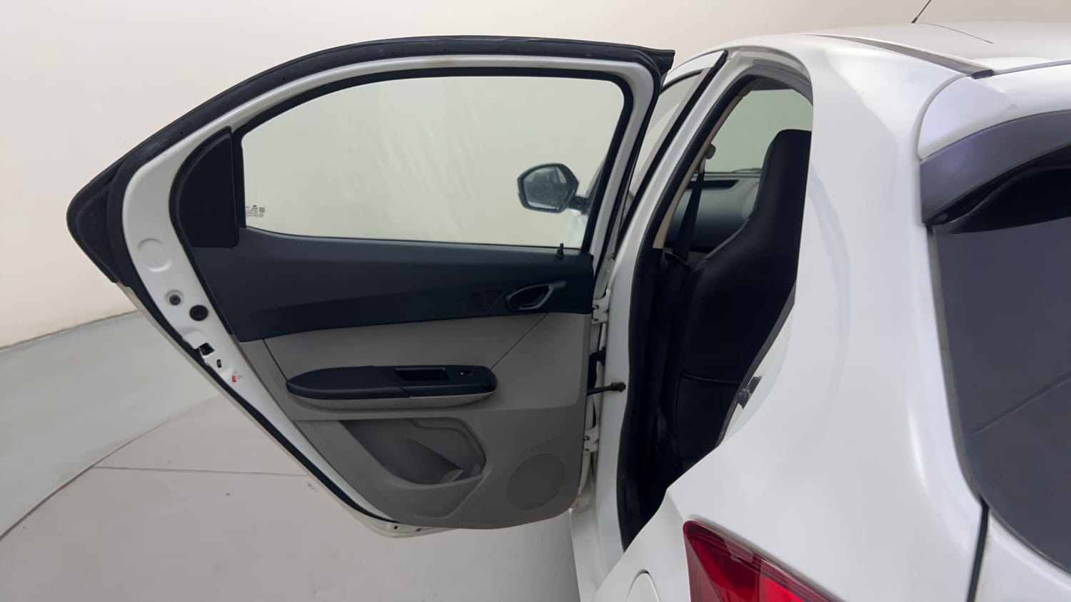 Used 2016 Tata Tiago Revotron XT Petrol Manual interior LEFT REAR DOOR OPEN VIEW